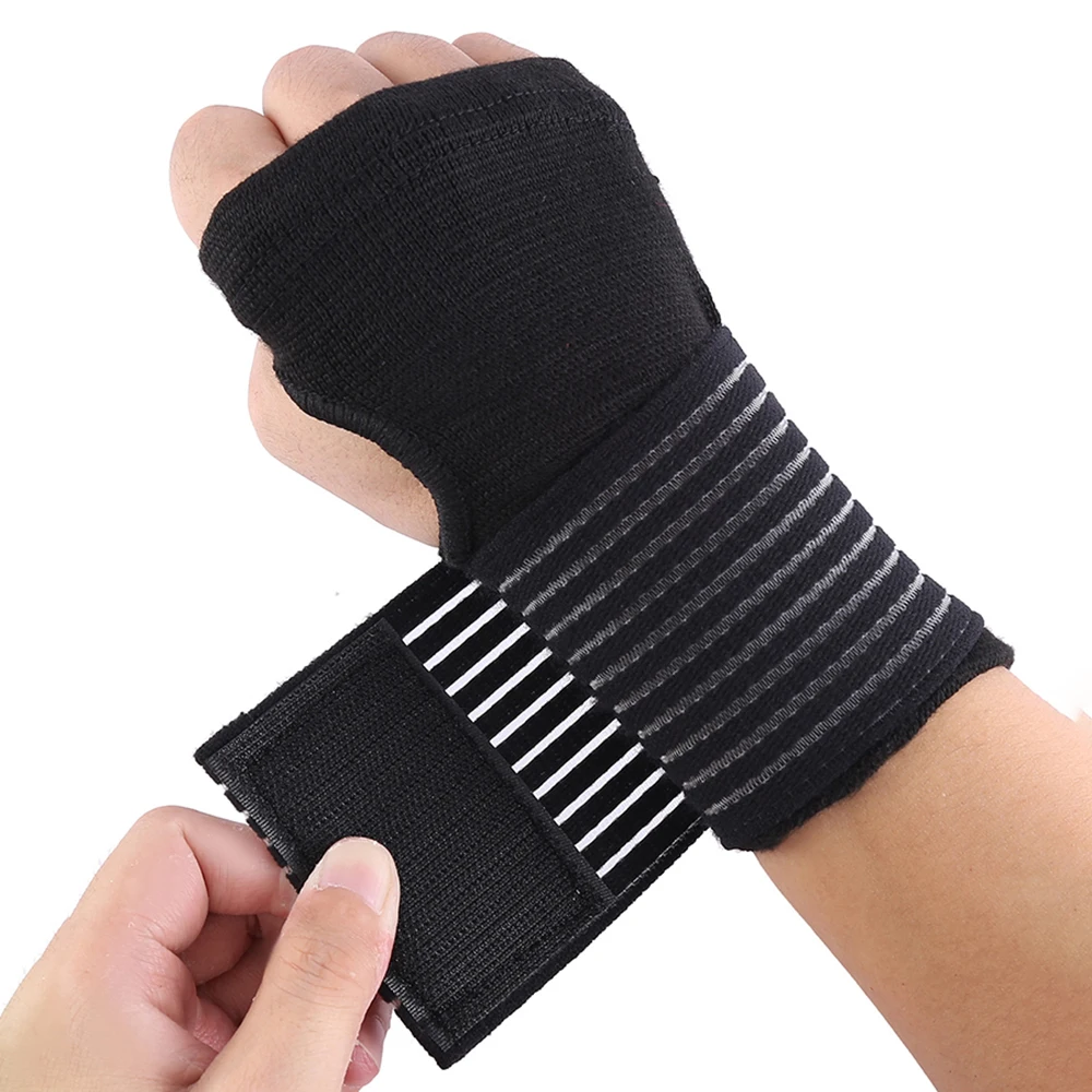 2 Peças Munhequeira Esportiva Protetora Ajustável para Punho, Luvas de Fitness Anti-Entorse e Anti-Atrito, Acessórios Esportivos Ws00486