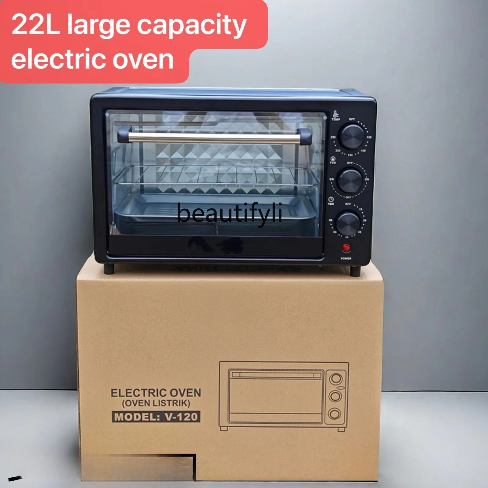 Oven 12L Household Multifunctional Small Double-layer Baking Electric Oven 12L~ 25L