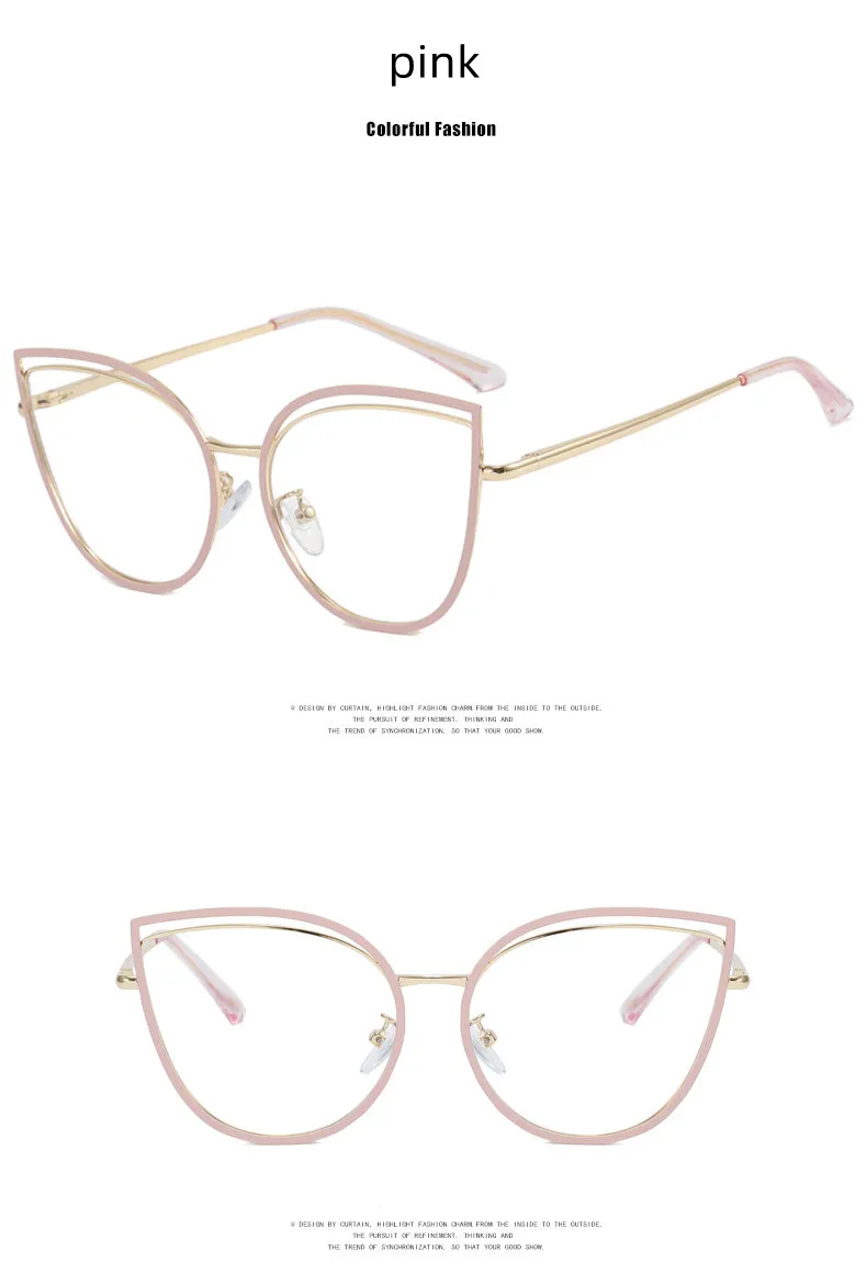 Neue Leoparden-Brille mit Blaulichtfilter und Weitsichtkorrektur für Damen, Metallrahmen, Katzenaugen-Design, photochromatisch, verschreibungspflichtig, Computerbrille – Detail 10