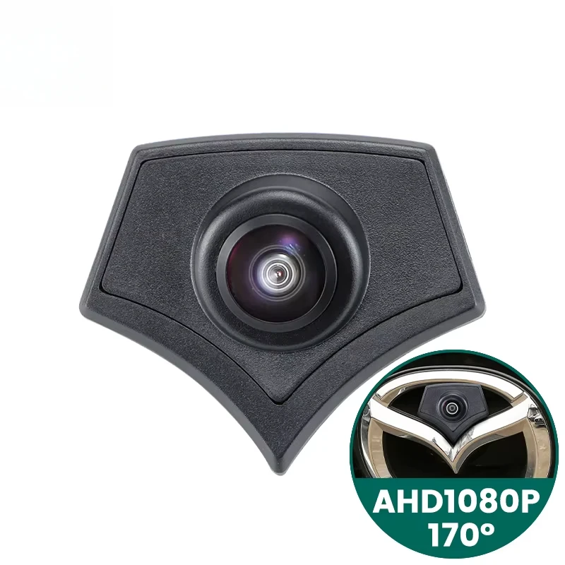 

Оригинальные запчасти для Mazda 2, 3, 5, 6, CX3, CX5, BM, GG, GJ, CX4, CX7, CX8, Atenza 170 ° Система помощи водителю AHD: автомобильная фронтальная камера 1080P с логотипом