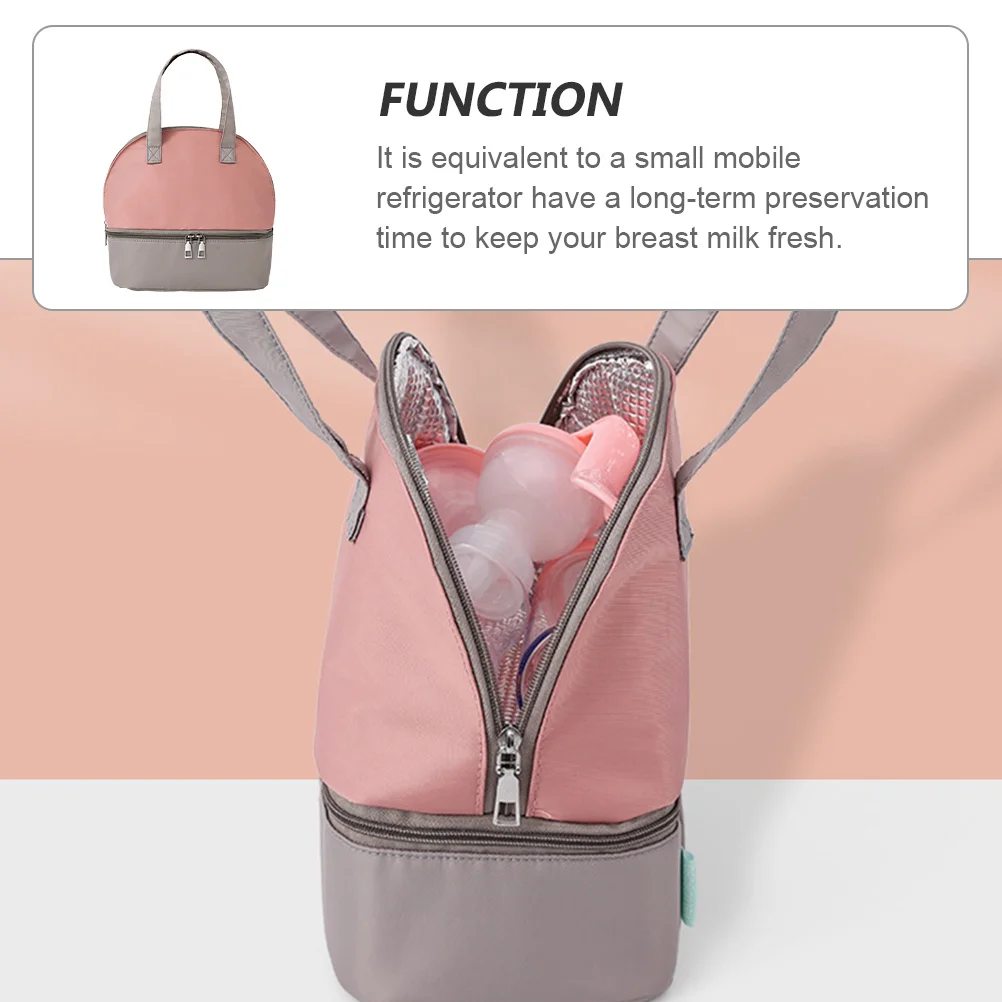 

1 шт., сумка для хранения свежего молока, изолированный органайзер для хранения грудного молока, портативная сумка-тоут, двухслойный контейнер для бутылок