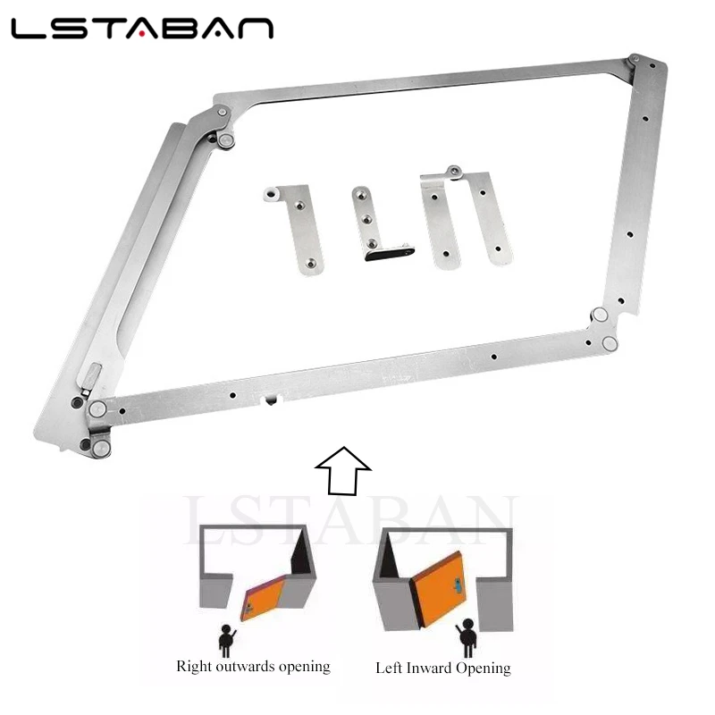 Folding Door Stainless Steel Heavy Duty Hinge 40kg Sliding Door Silent Hinge 180 Degree Wooden Door Opening Furniture Hardware
