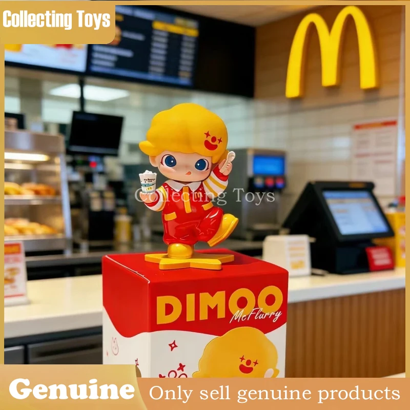 

Genuine Pop Mart Mcdonald'S Dimoo Collaboration Couple Valentine Day Birthday Gift Collection Action Figure Desk Ornament Models