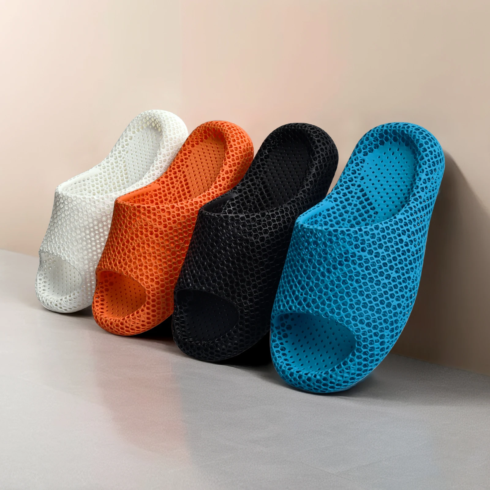 BIQU 3D Printed Slippers Hollowed-Out Breathable Silent Waterproof Stylish for Indoor & Outdoor