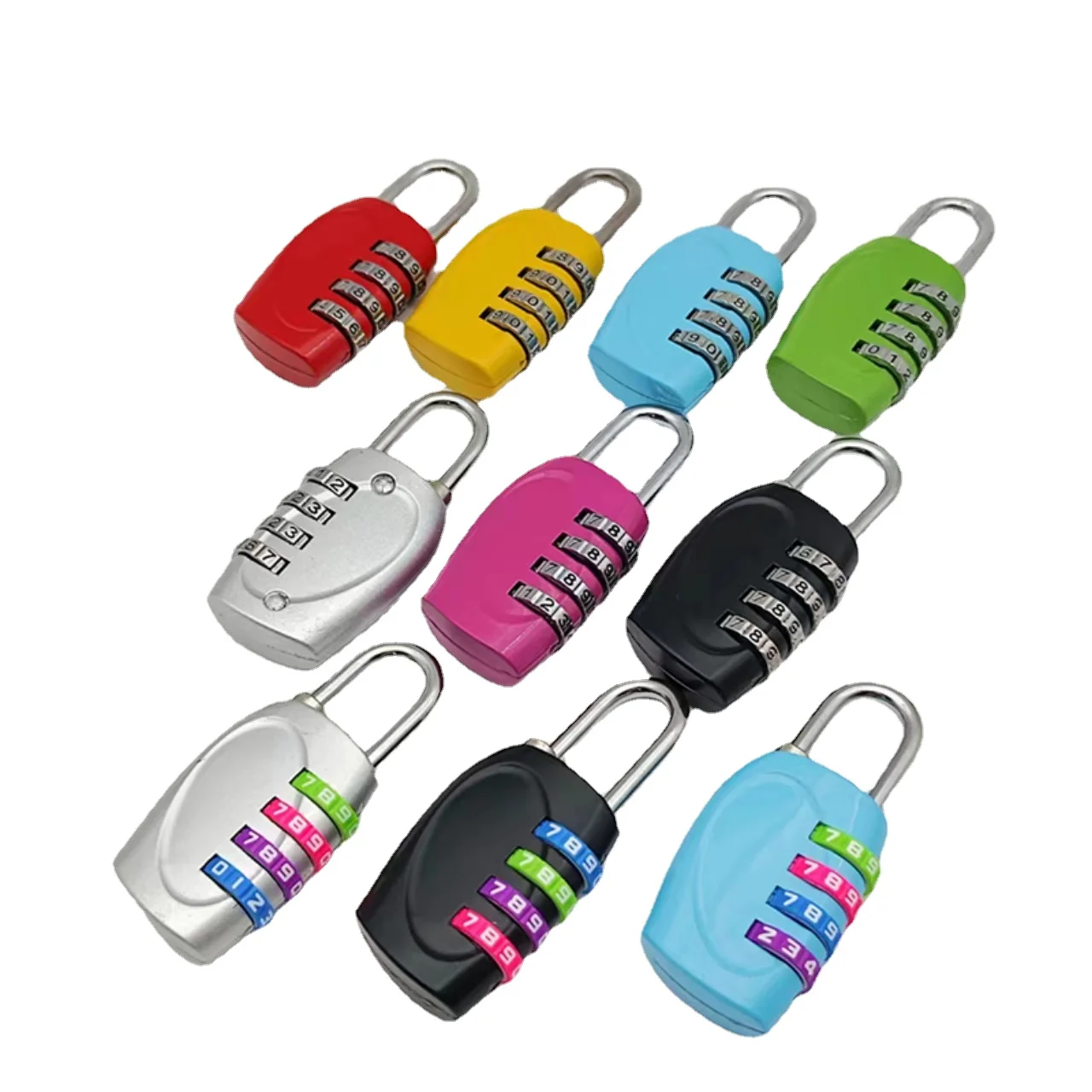 304UH Four-digit 4-digit Zinc Alloy Combination Lock Luggage Trolley Box Gym Door Password Padlock Locker Candado