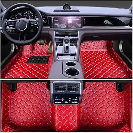 Customized For Peugeot 5008 personalized luxury leather all-weather waterproof anti slip car floor mats