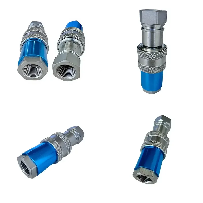 for SBA08 SBA12 450bar High Pressure Hydraulic Quick Connector Female Straight Flat Type Hexagon Head Code Fitting Hose