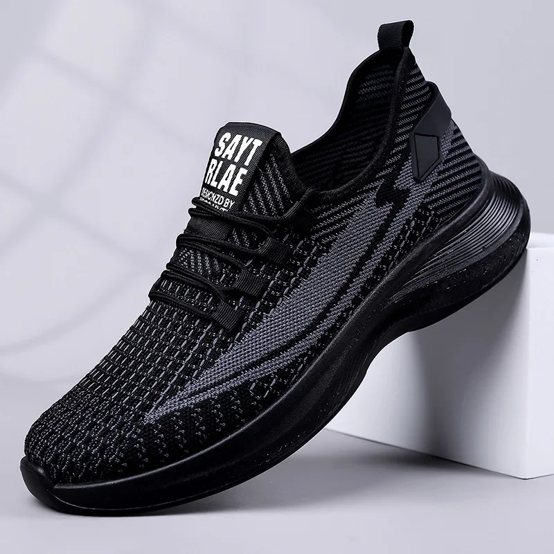 

Men's Sports Sneakers Lace Up Breathable Knit Comfortable Lightweight Casual Walking Shoes Daily Shoes