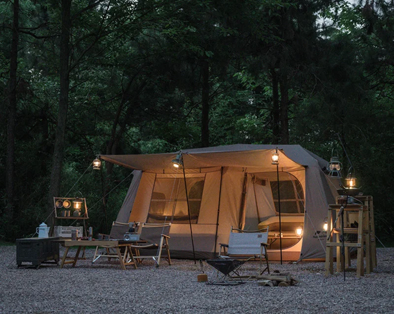 Naturehike-高級自動テントvillage13㎡,アウトドアキャンプ,防水日焼け