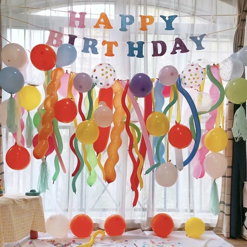 10/20/30Pcs Long Balloons Colorful Magic Twisting Balloons for Animal Kids Birthday Baby Shower Wedding Christmas Party Decor view 5
