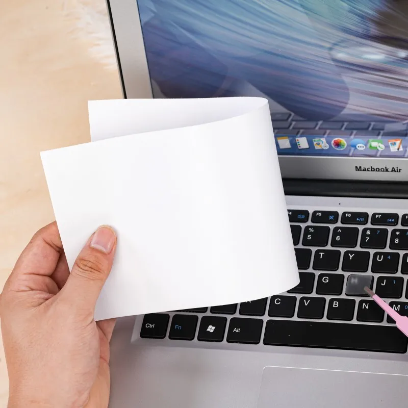 

(Us American Version) Frosted Transparent White Mbp Suitable for Apple MacBook Pro Air Keyboard Stickers, Translucent M4 Film, Anti-Oil Keyboard Stickers