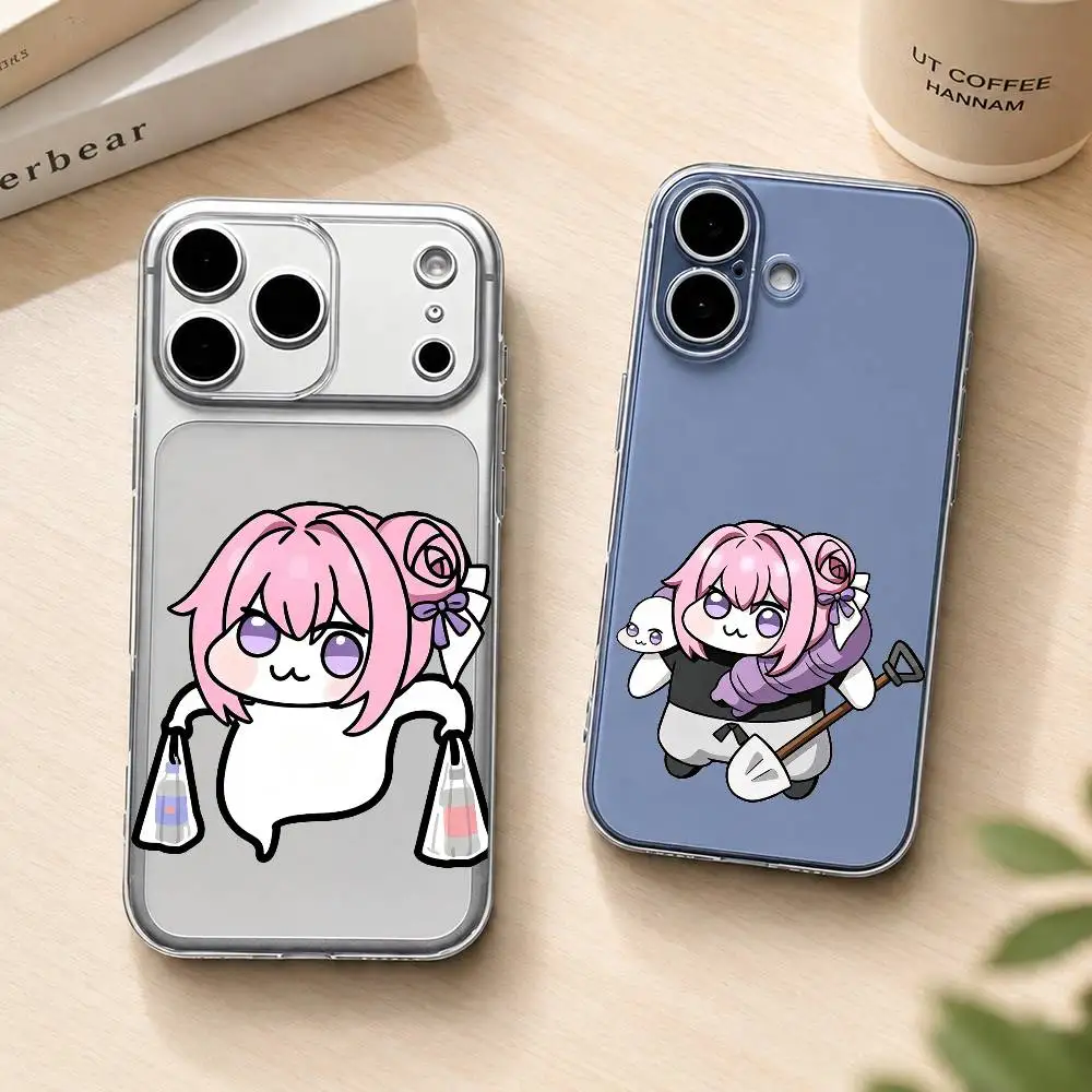 Bestselling Cute D-Doro  Phone Case Transparent Silicone Soft For iPhone 17 16 15 14 13 12 11 Mini Pro Max Plus