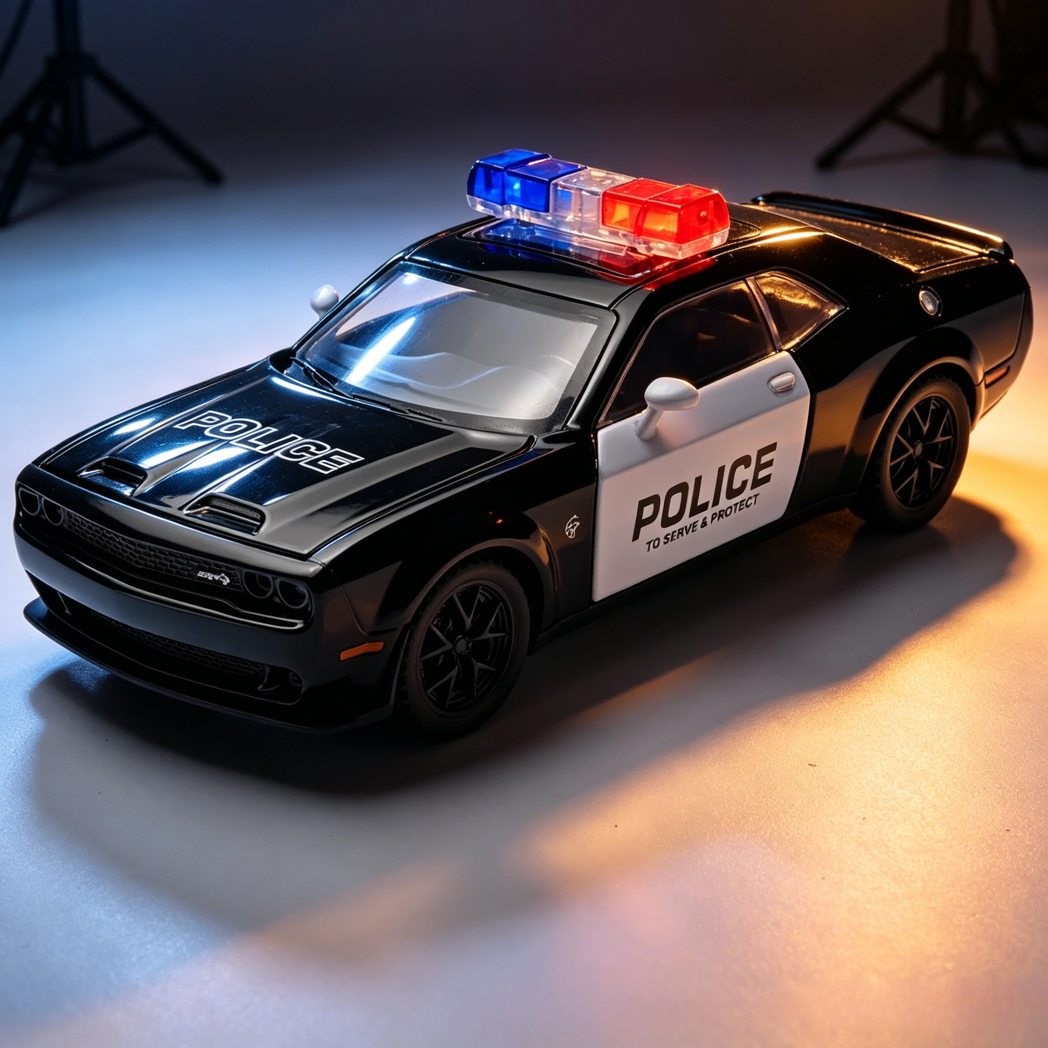 

1:32 Hellcat Alloy Police Car Model Indoor Tabletop Ornaments Toys Gifts