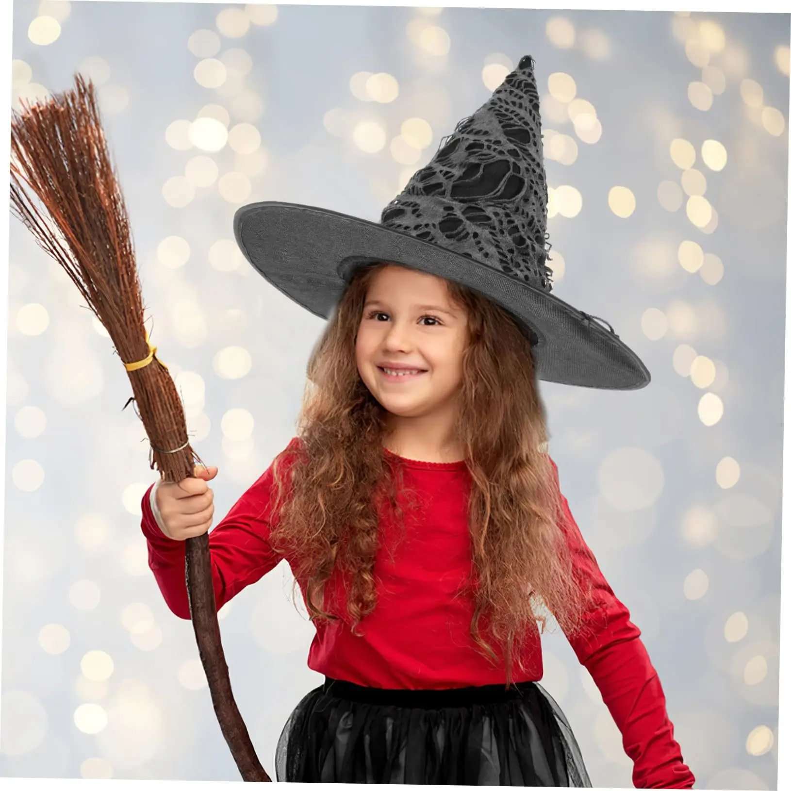 Pumpkin Print Hat Versatile Halloween Hat Witch Costume Hat High-Quality For Cosplay Events Witch Costume Halloween