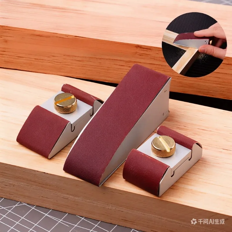 Aluminum alloy Sandpaper Holder And Sanding Polishing Manual DIY Tool Manual Sander With Sandpaper Stick Fixing Clamp Tool