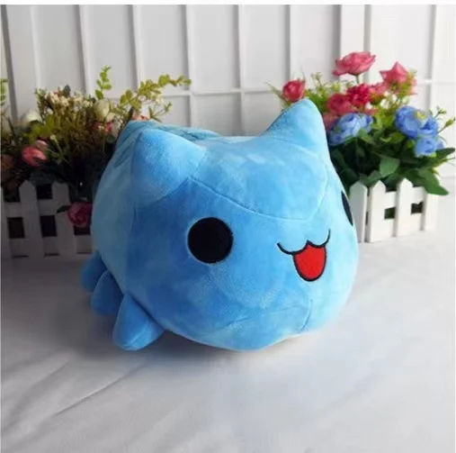 15/30CM Bugcat Capoo Plush Toy Anime Blue Cat Worm Cosplay Doll Stuffed Pillow for Gift - Detail 1