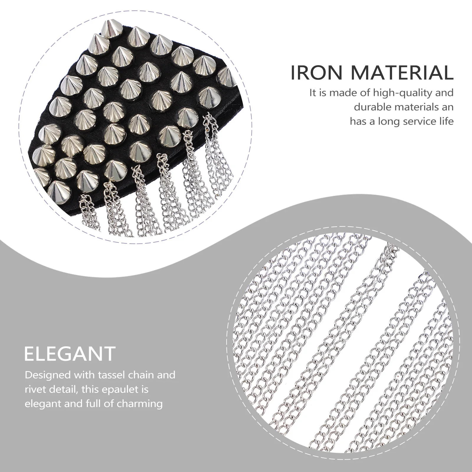 1 قطعة سلسلة شرابة الكتفية برشام ربط سلسلة شارة ملابس أنيقة ملحق مناسبة لسترة موحدة