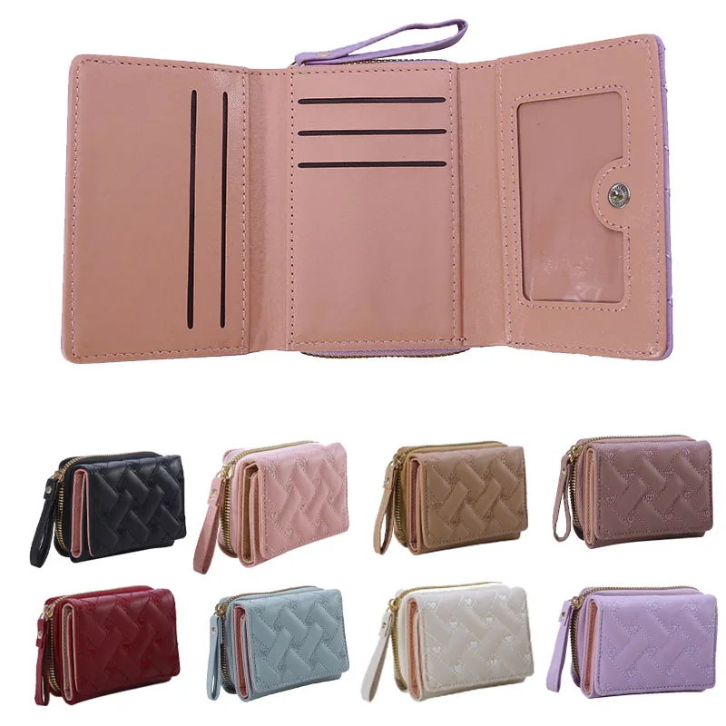 Geldbörsen für Damen, Kawaii, niedliche Geldbörse, luxuriöse Designer-Damengeldbörse, rosa Geldbörse, Damen-Geldbörse, kleine Damen-Geldbörse aus Leder, Münzbörse