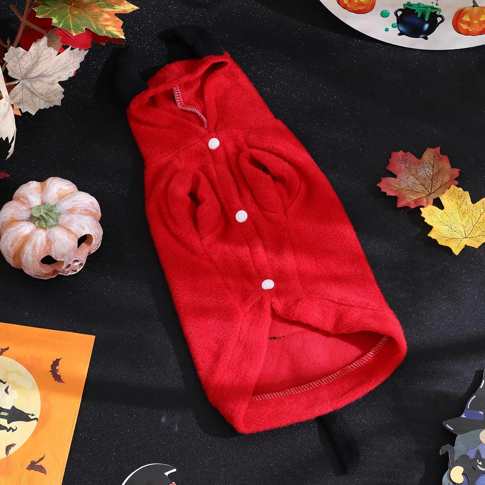

Pet Devil Costume For Dogs Halloween Stereoscopic Dog Coat Adorable Puppy Outdoor Party Wear Warm Comfortable Jacket Pet