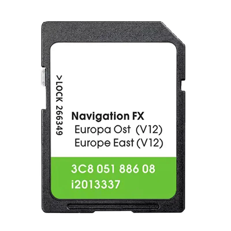 بطاقة SD للملاحة FX East OST Europe V12 2020 لسيارة VW RNS 310 Seat Skoda Amundsen Passat B7