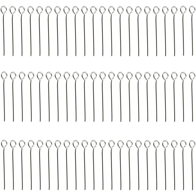 200 sztuk 2.0cm Mini drut metalowy szpilki do oczu frezowanie małe otwarte oko szpilki igły luzem dla majsterkowiczów Craft koralik
