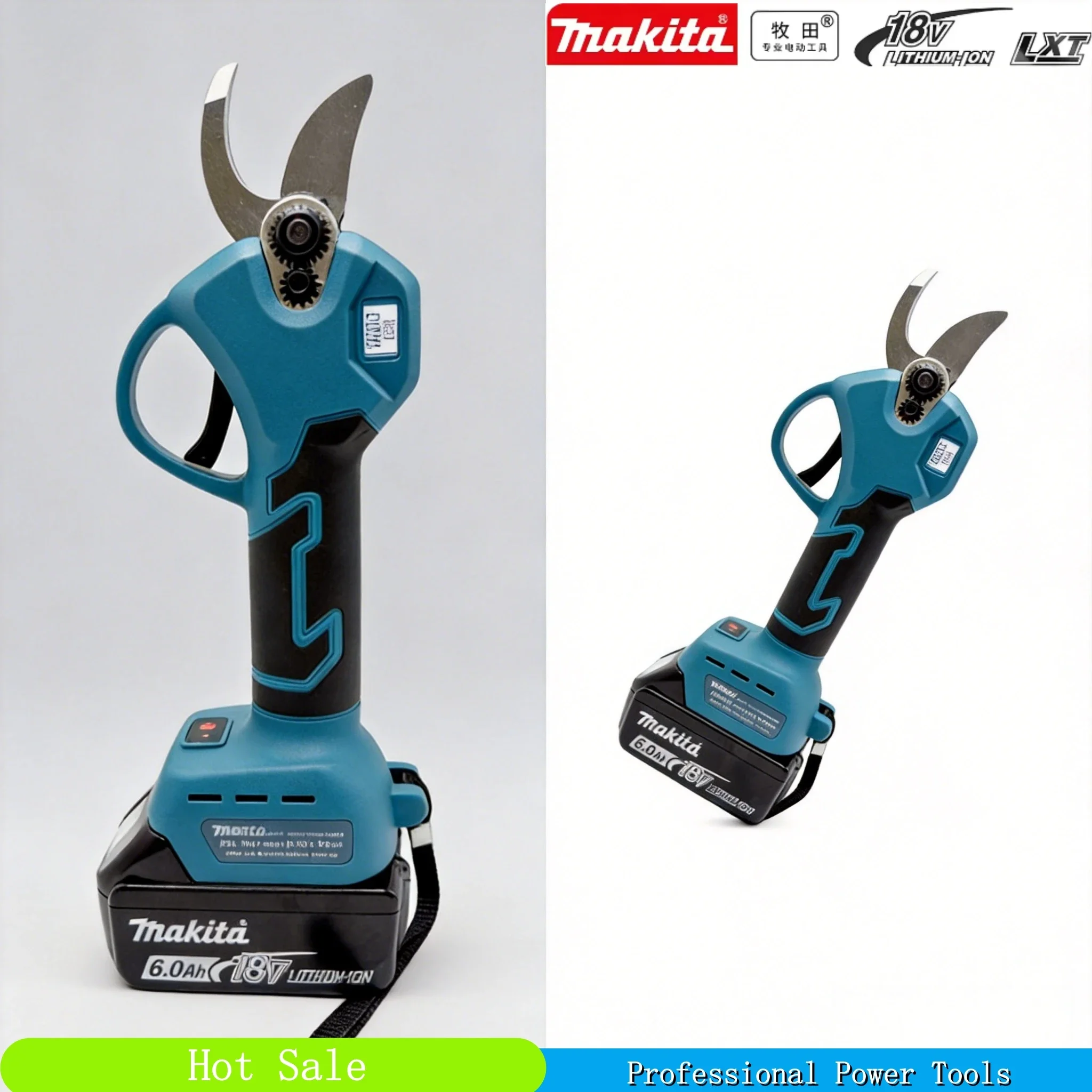 Makita 18V Electric Tools Cordless Brushless Electric Pruning Shears with LCD Display Garden Tool for Tree Branch Pruner