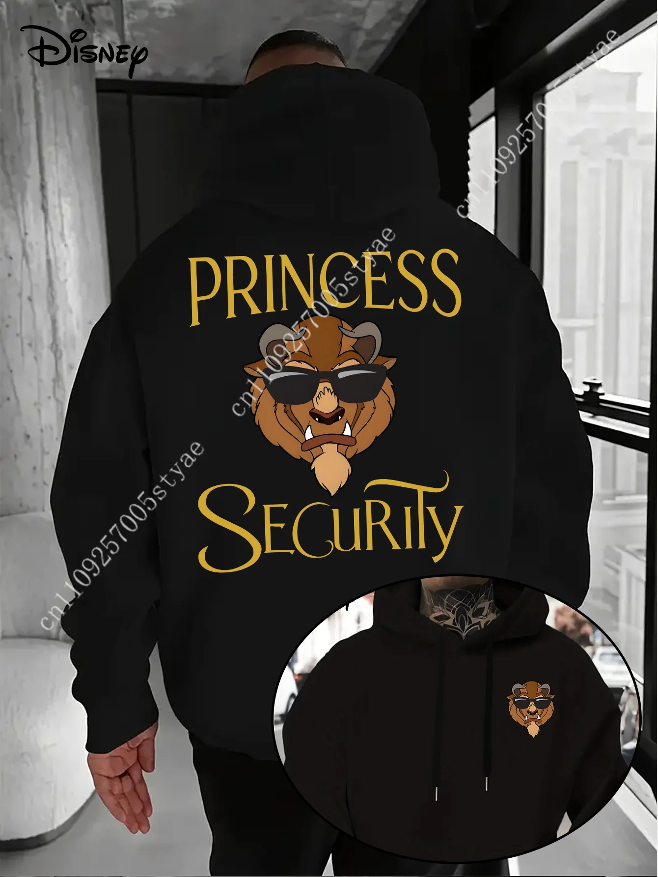 

Disney Simba Beauty and the Beast Hoodie Autumn Winter Casual Unisex Pullover Sweatshirt Tracksuit Clothing Hoody Oversized