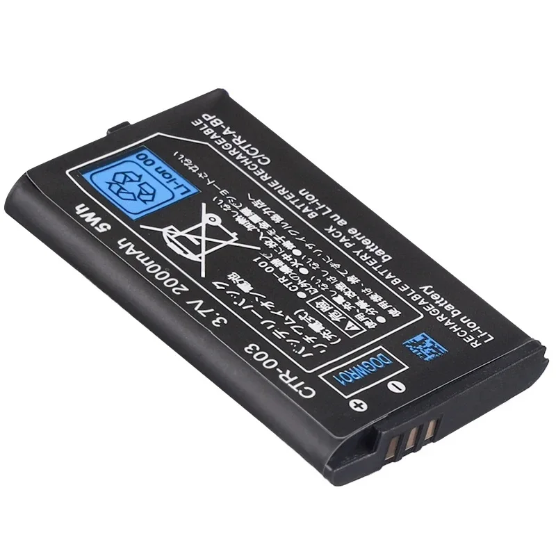 2000mAh 3.7V CTR-003 3DS Bateria CTR003 Baterias de íon de lítio para Nintendo 3DS/2DS Game Console N3DS CTR 003 Celular recarregável