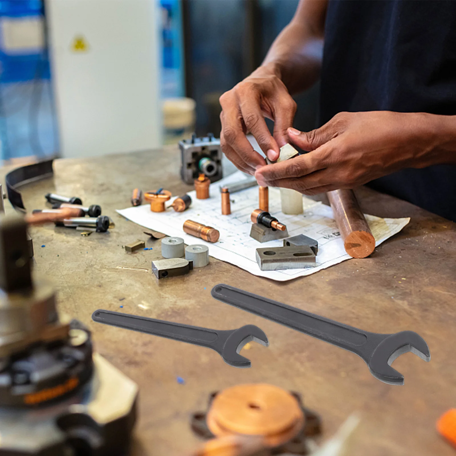 

3Pcs Single Head Spanner Tools Steel Open End Wrench Metal Wrenches Strong Corrosion Resistant for Home Repair