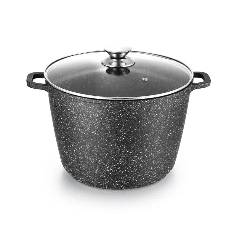

Премиальная глубокая кастрюля из литого алюминия с антипригарным покрытием, для супов и соусов, со стеклянной крышкой