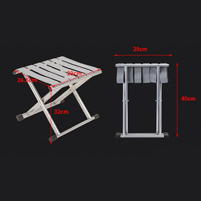 Portable Folding Chair A Must Have for Indoor Spaces and Outdoor Adventures like Camping Fishing Comfortable Small Bench