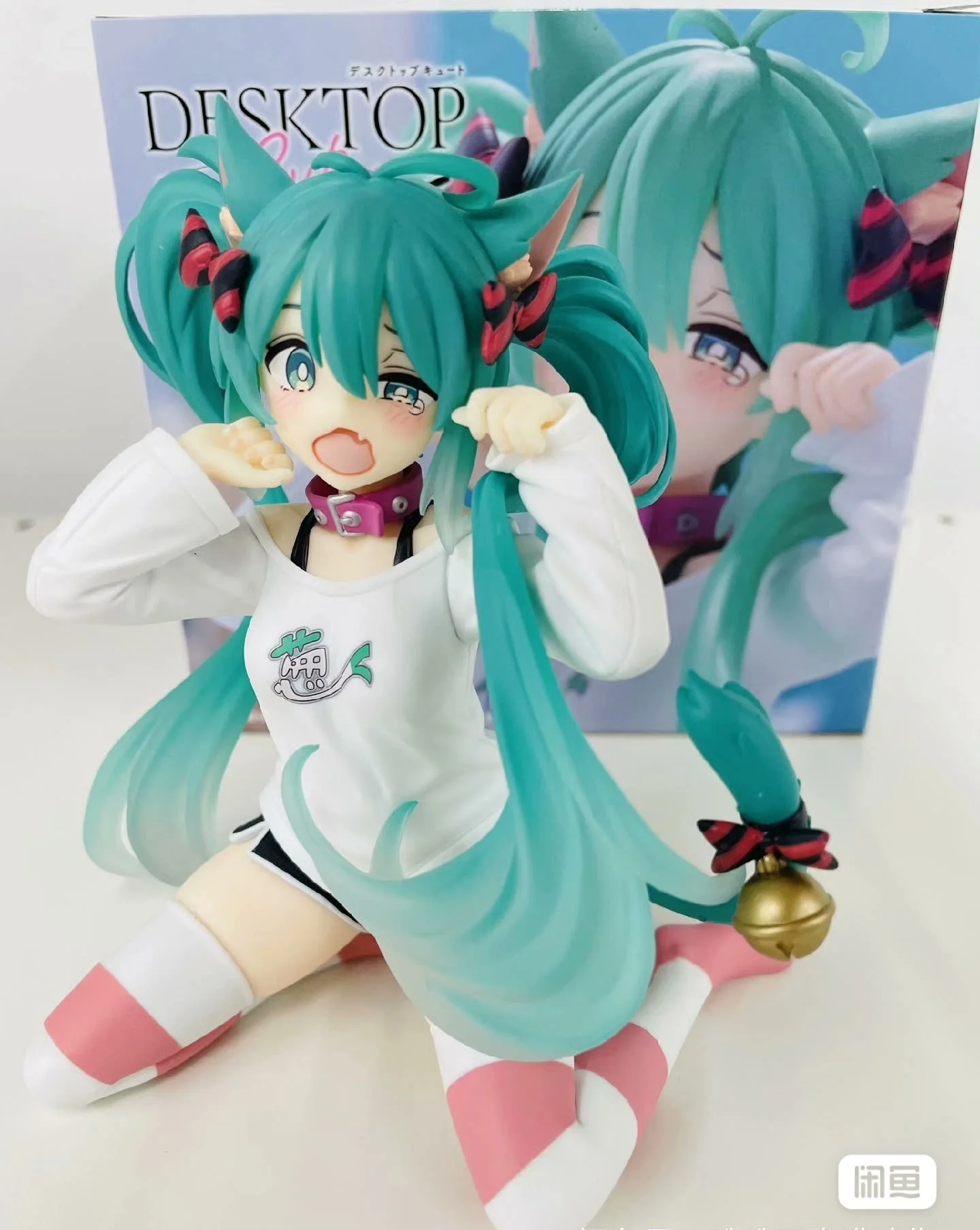 genuine-hatsune-miku-t-shirt-ver-taito-desktop-cute-vocaloid-neko-kawaii-anime-miku-figures-pretty-girl-model-toys-gifts