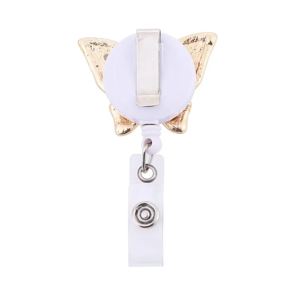 

Cute Name Card Elephant Chest Card Work Card Clips Hospital Badge Holder ID Card Clips Retractable Badge Reel Nurse Badge Clip