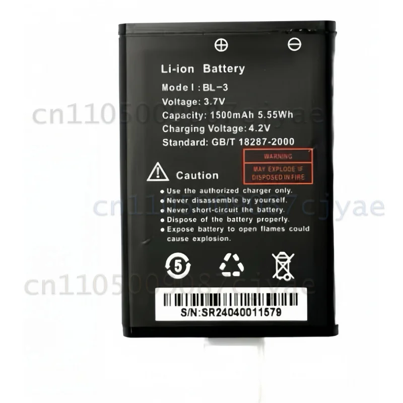 For Baofeng UV-3R Walkie Talkie BL-3 Lithium Battery Compatible R5 U3 C50 BF-T7 Mini Handheld Radio