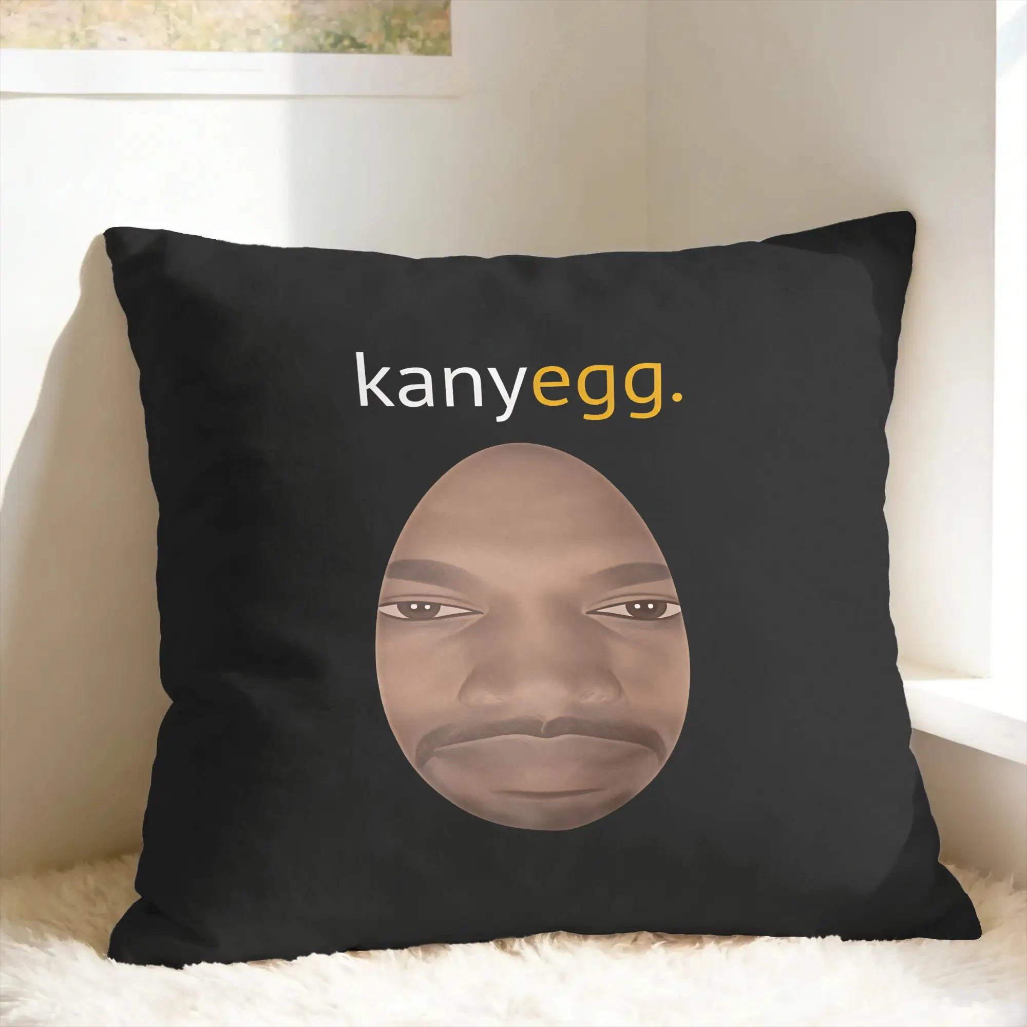 Funny Kanye West Meme Kanyegg Pillow Case  Soft Pillow Cover Funny Pillowcases For Sofa Car Home Decor