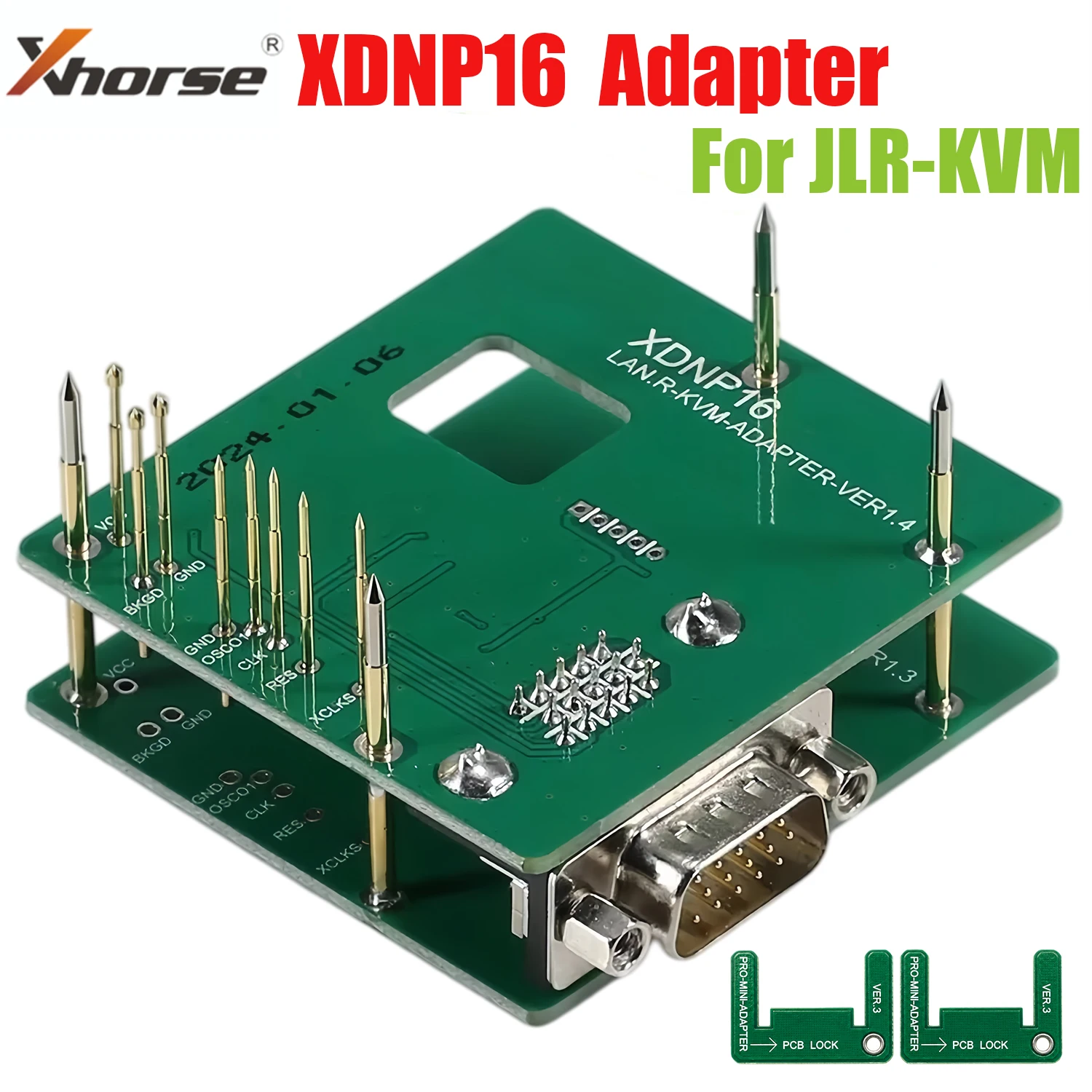 Xhorse XDNP16 Adapters Solder-Free for Landrover KVM Set Work with VVDI Prog/ MINI PROG and KEY TOOL PLUS