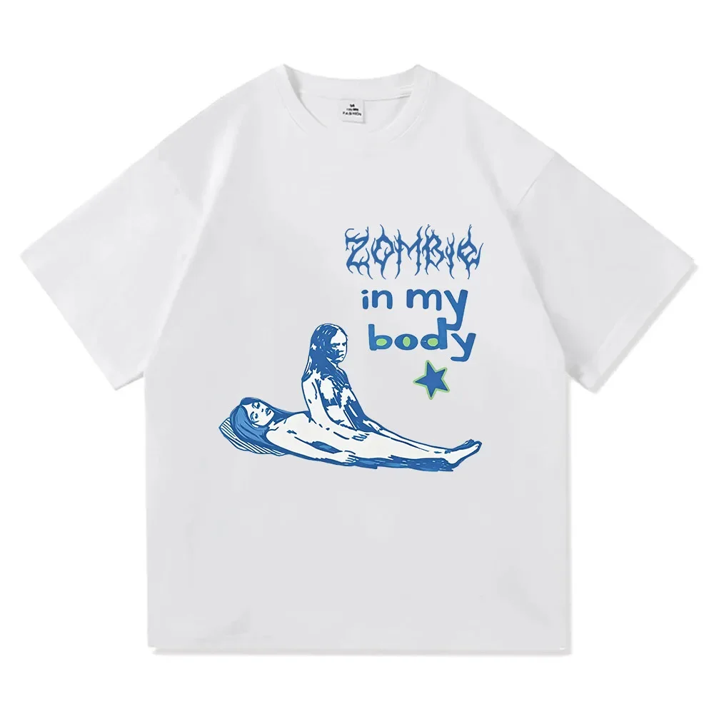 Zombie in my body Tee Rodrigo Singer merch T-shirt Men Women Fashion Print T Shirt Casual Cotton Loose Oversized Comfort T shirt