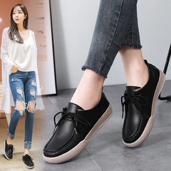 Design Shoes Ladies Loafers Fold Lazy Shoes Women Slip on Flats Genuine Leather Shoes Female Flats Fashion Zapatos Mujer