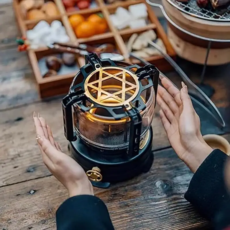 New Spring Mountain View Stove Retro Lamp Outdoor Camping Windproof Heating Equipment Stove High Face Value Gift