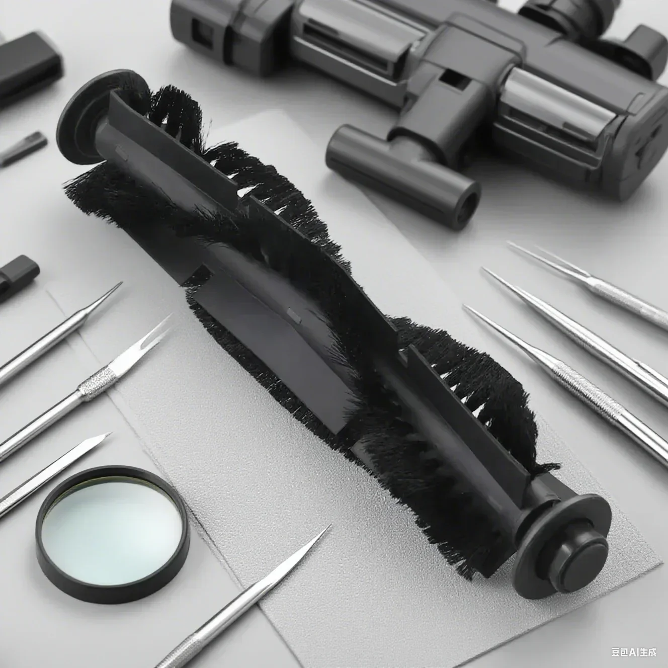 真空スペアパーツセット-redkey-r10-メインブラシ-4-モップクロス-4-フィルター-4-サイドブラシクリーニングツール掃除機アクセサリー