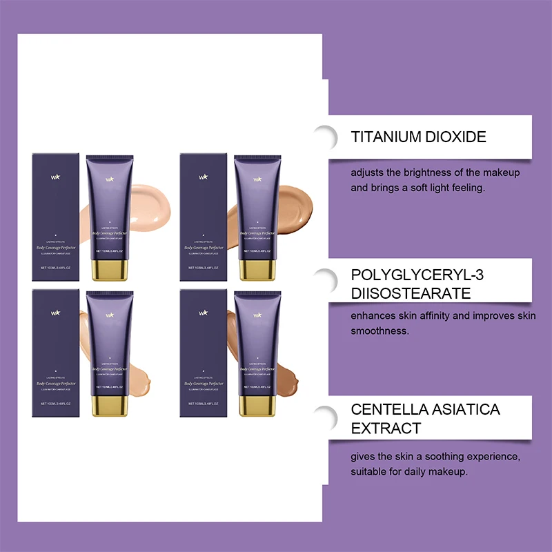 フェイスとボディコンシーラーケアクリームシリーズ 103 ミリリットルナチュラルヌード韓国女性メイク透明、軽くてカバー欠陥ケア