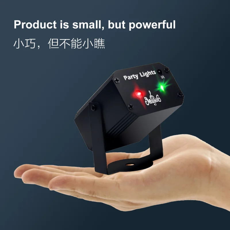 

Сценический световой прибор с управлением звуком, лазерный проектор для дискотек, караоке, танцевальных залов, разноцветный вращающийся лазерный проектор для дома