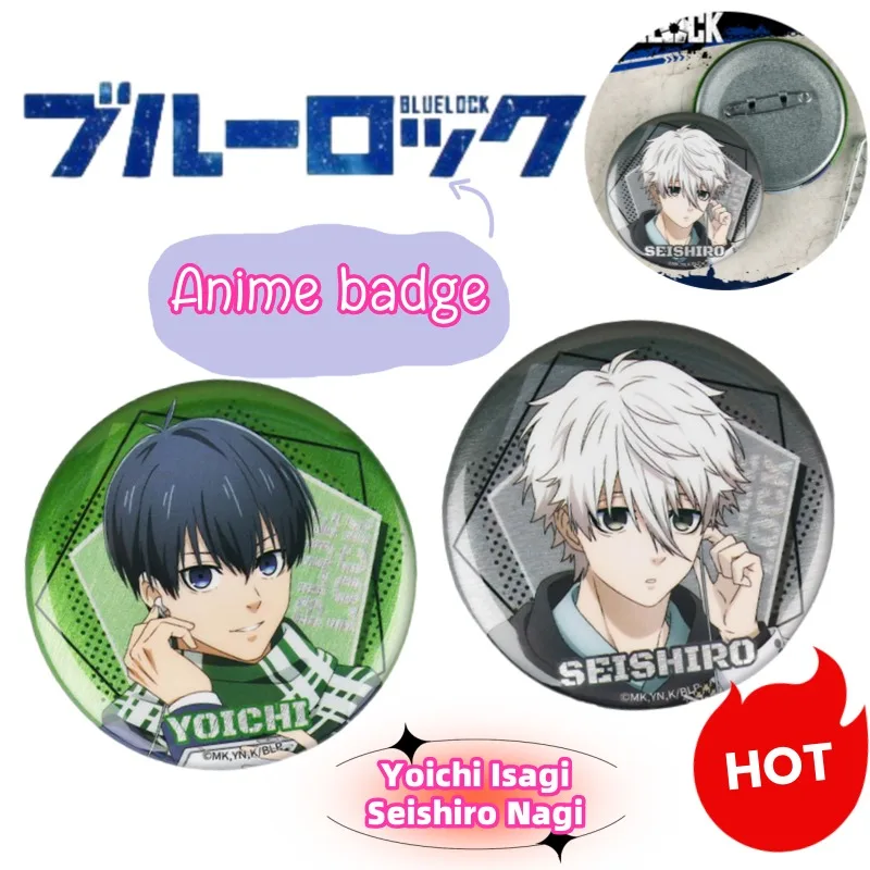 

Blue Lock Yoichi Isagi Seishiro Nagi High Color Value Creative New Badge Animation Peripheral Student Clothes Bag Decoration