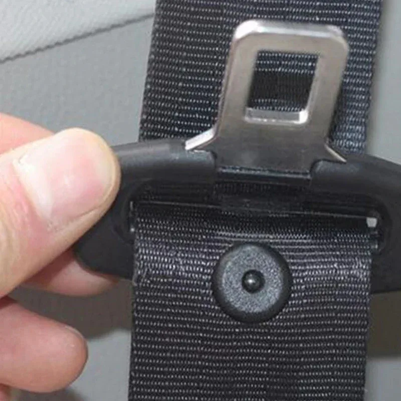 5/10/20pcs Car Parts Auto Safety Seat Belt Black Plastic Stopper Pitch Limit Buckle Clip Retainer Retainer Seatbelt Stop Button