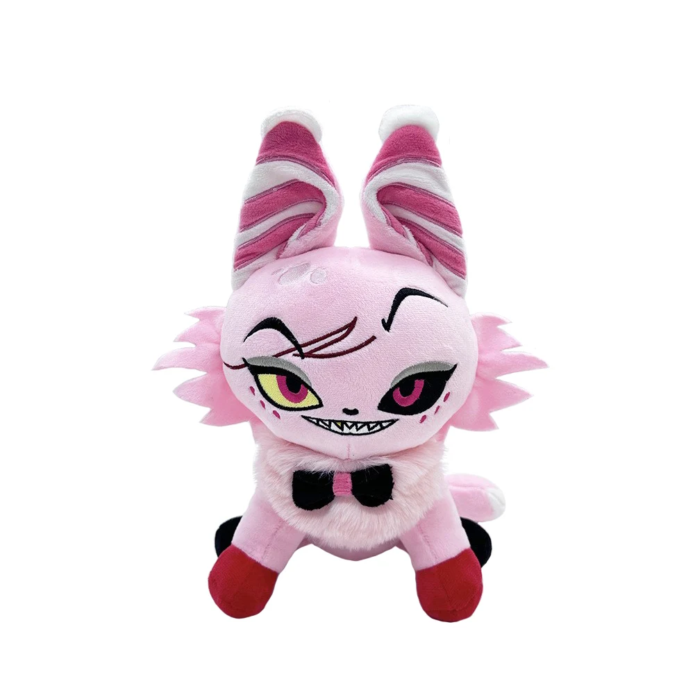 Peluches de felpa con forma de gato para Halloween, figuras de Anime de dibujos animados, Hazbin, Hell, Inn, accesorios, regalo de cumpleaños y Navidad, mascota suave