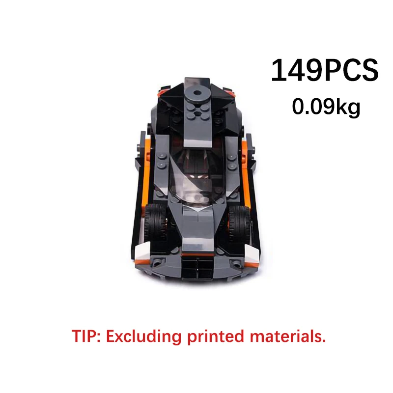

MOC-22387 Future Hypercar Assemble Model Building Block Technology Bricks 149PCS Creative Car Toys Compatible Brand Gifts