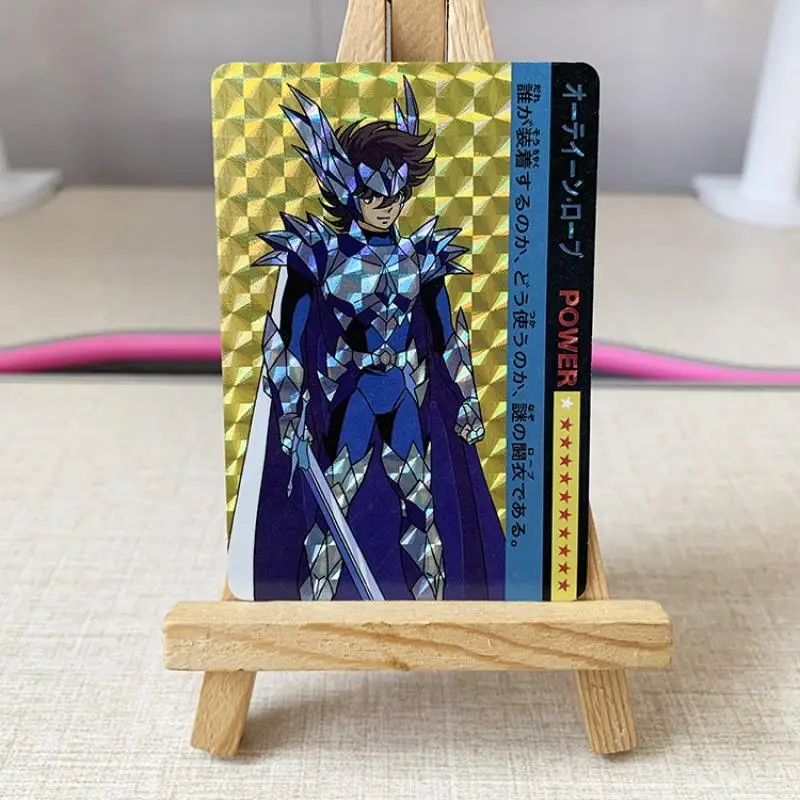 Saint Seiya Flash Card Equuleus Sagittarius Aiolos Redraw Series Diy 6 Sheets Action Toy Figures Anime Game Collection Gifts