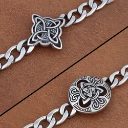 Trendy Nordic Witch Knot Chain Bracelet High Quality Stainless Steel Vikings Celtic Knot Bracelets for Men Women Partys Jewelry