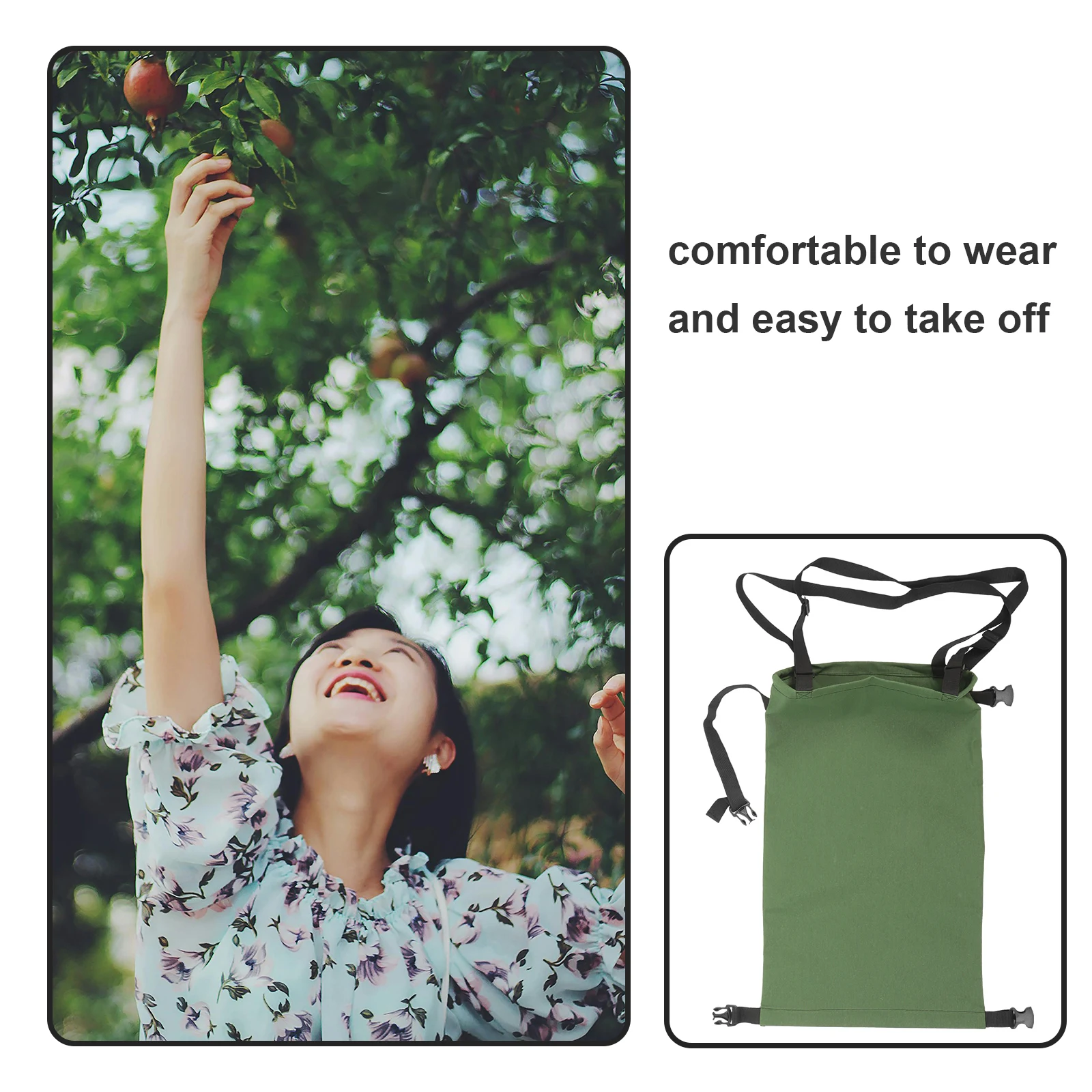 

High Capacity Bag for Vegetable Picking Aprons Mushrooms Harvest Apron Garden Canvas Fruit Storage Durable Practical Versatile
