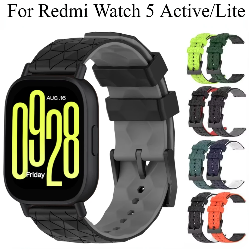 20 مللي متر 22 مللي متر سيليكون حزام ل Redmi ساعة 5 نشط/لايت سوار ذكي استبدال معصمه ل Redmi ساعة 5 لايت ملحق